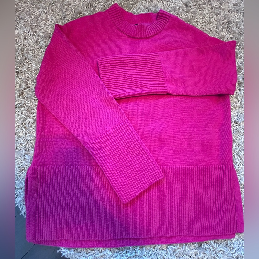 GAP oversized cotton sweater with side slits, sz S
